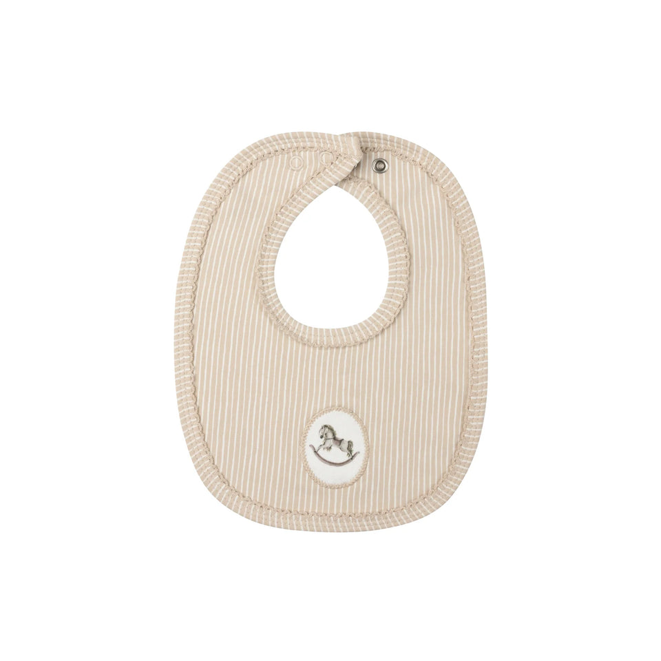 Aurora Rocking Horse Tan Bib