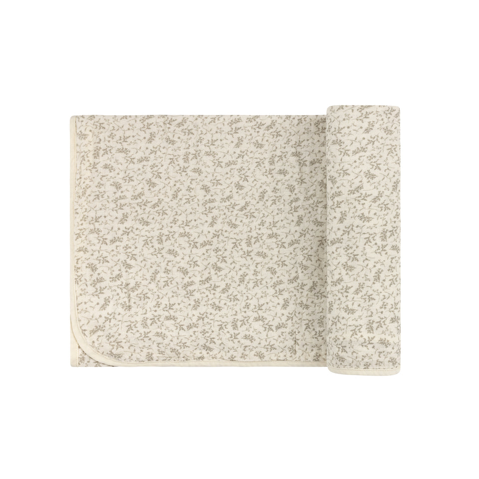 Ely’s & Co. Loom Vine Collection Ivory/Sage Swaddle