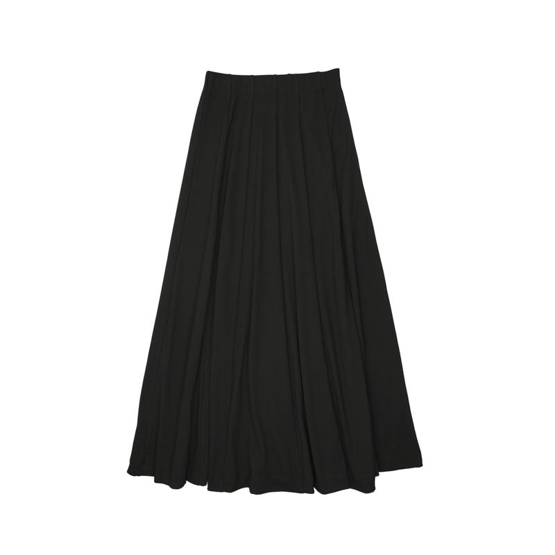 Froo Black Cecily French Terry Maxi Skirt
