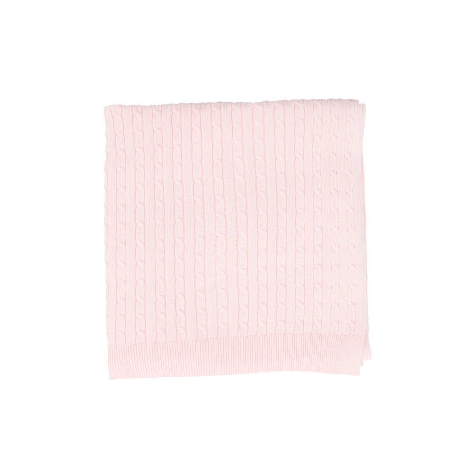 Bebe Jolee Pink Marled Knit Blanket