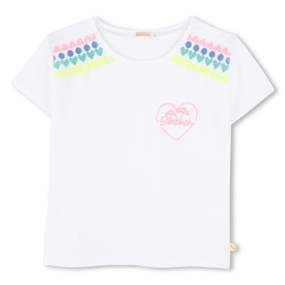 Billie Blush White Short Sleeve T-Shirt
