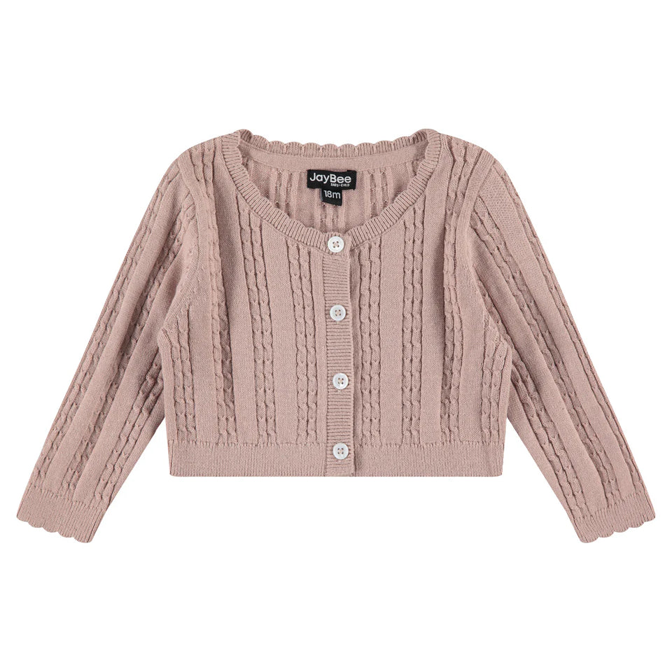 Jaybee Dusty Pink Cardigan