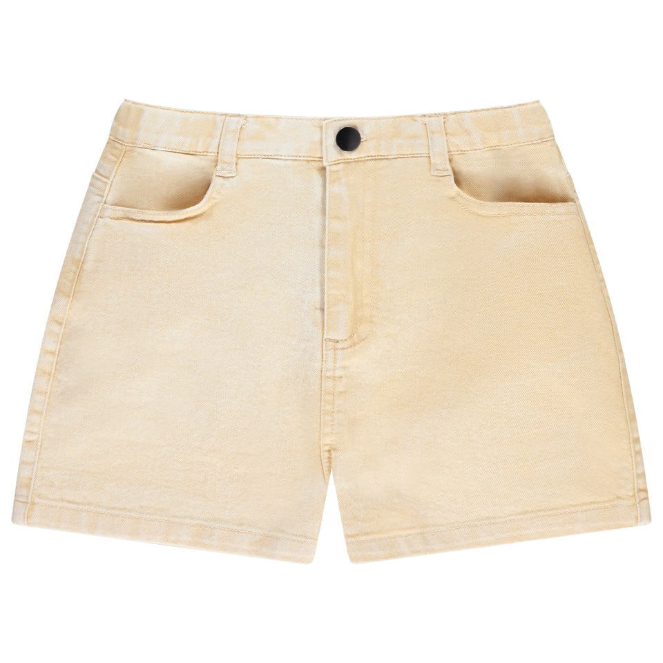 Jaybee Yellow Sand Denim Short Set