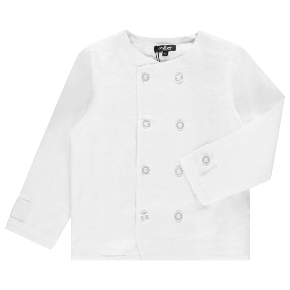 Jaybee White Linen Set