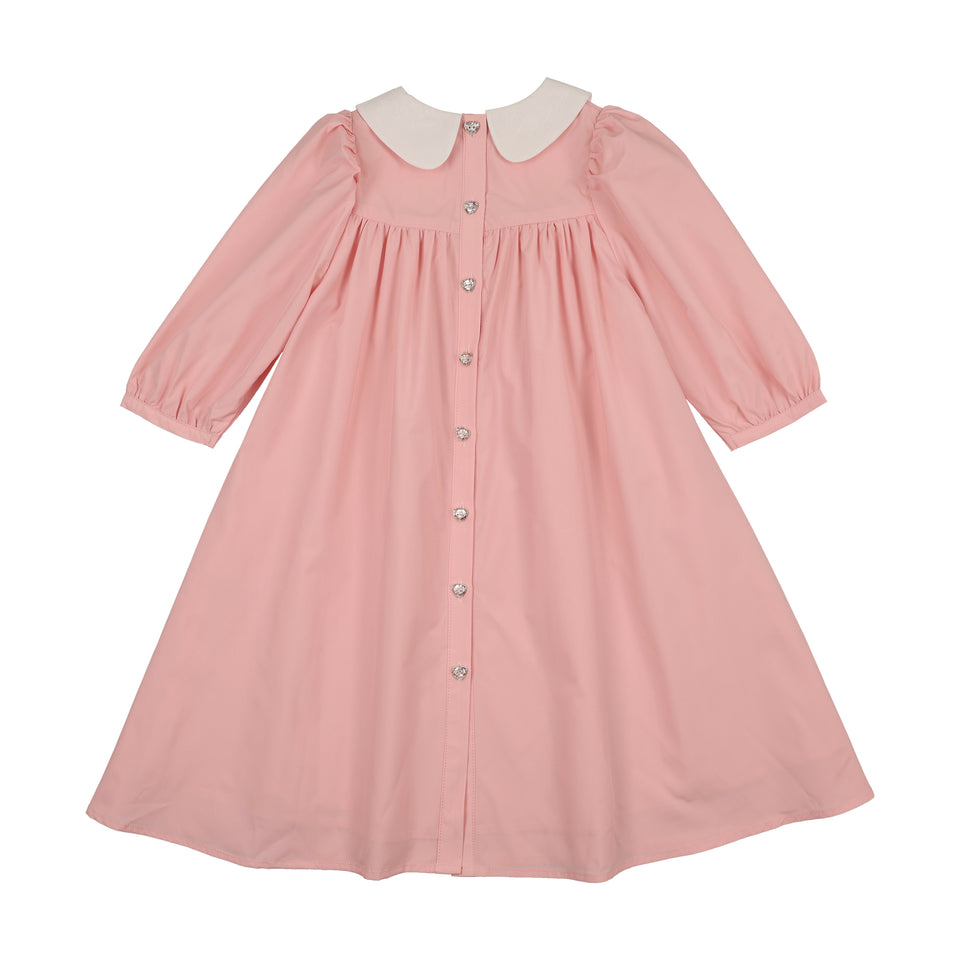 Little Tempest Salmon Icon Collar Empire Dress *size up