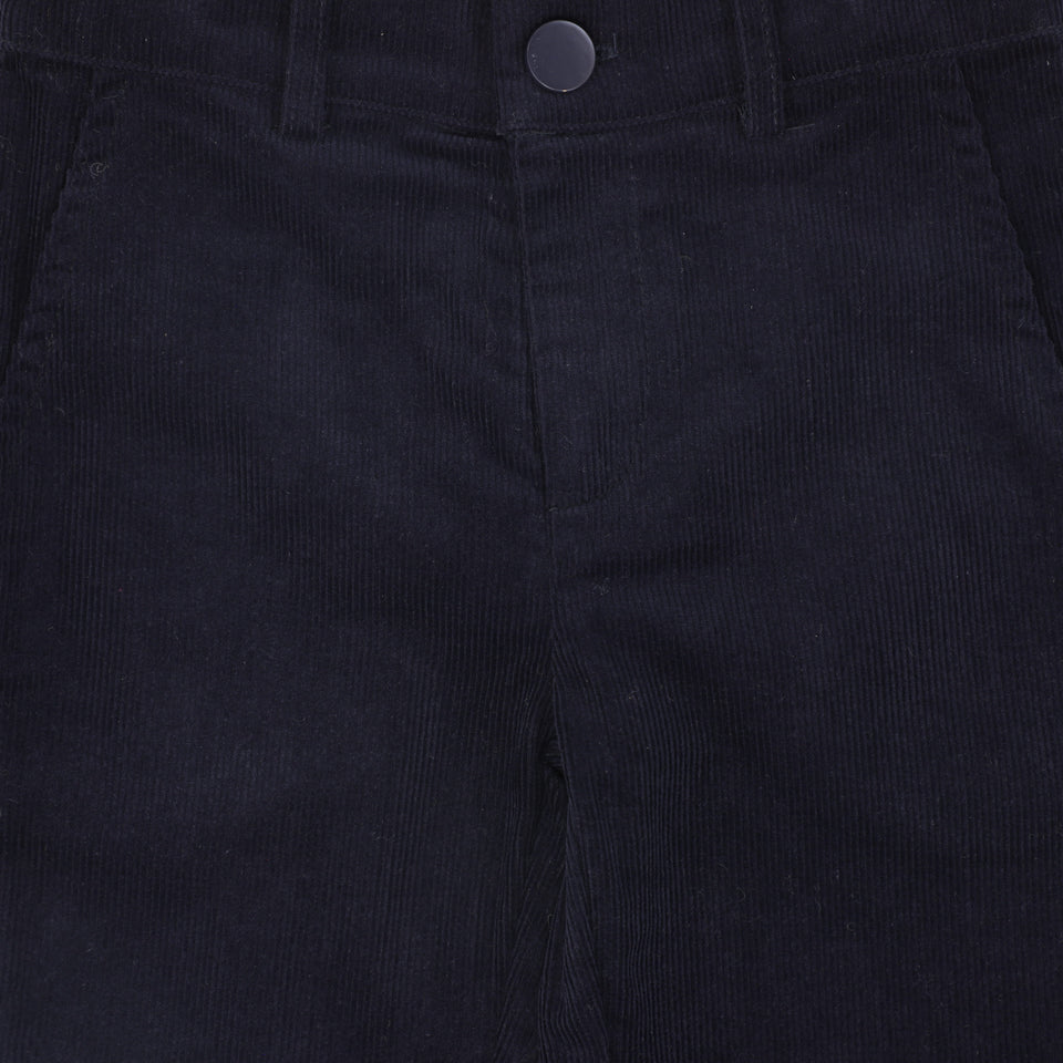 Le Bourdon Navy Corduroy Pants