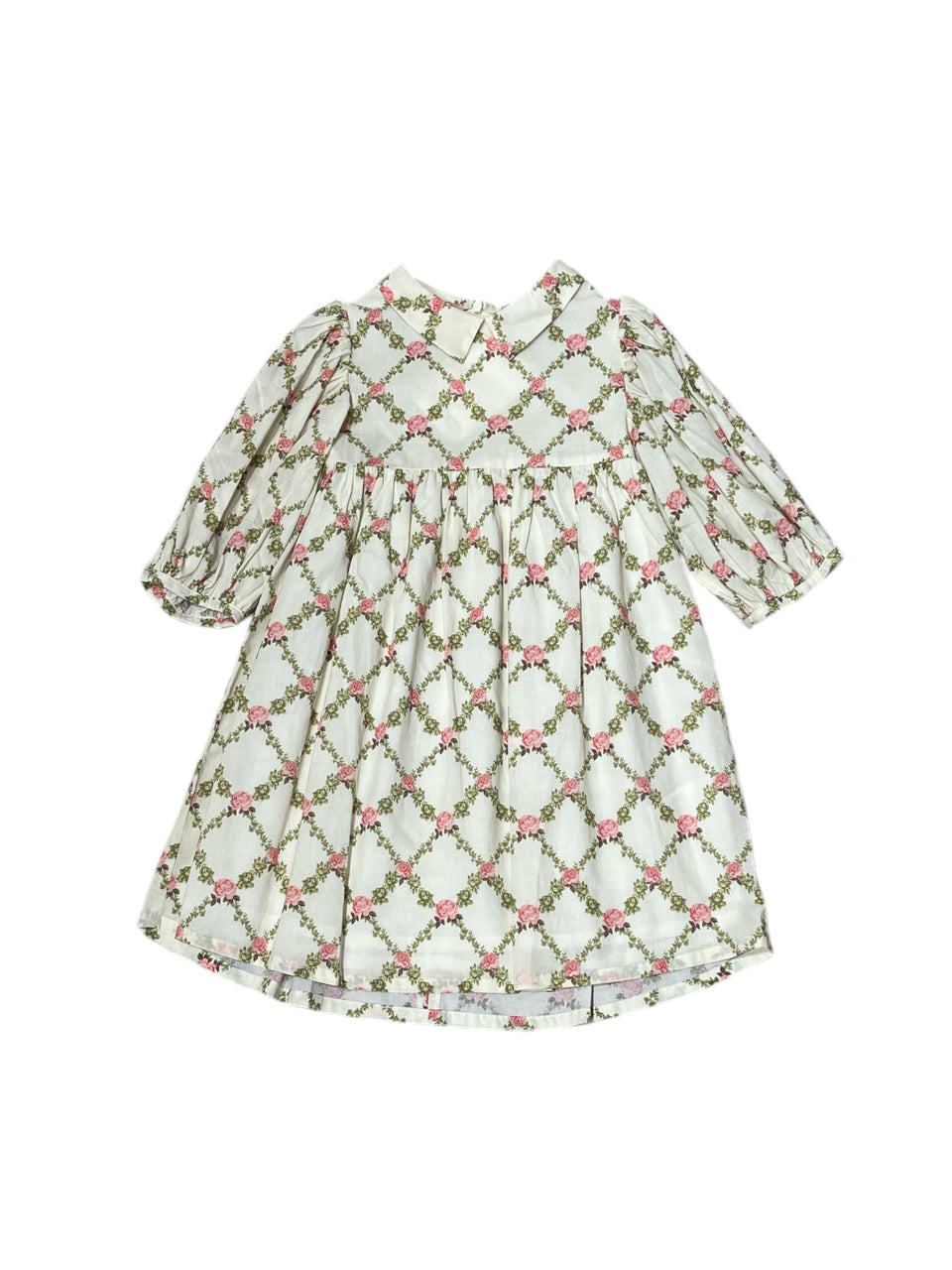 Bebe Organic Sophia Rose Dress Nostalgia Rose- 3/4 Sleeves