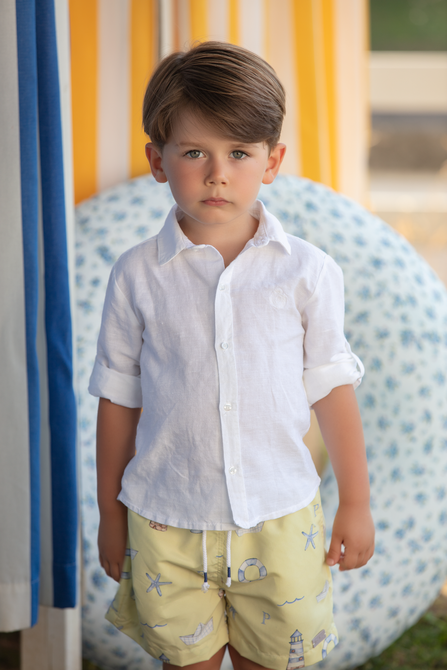 Patachou White Woven Shirt
