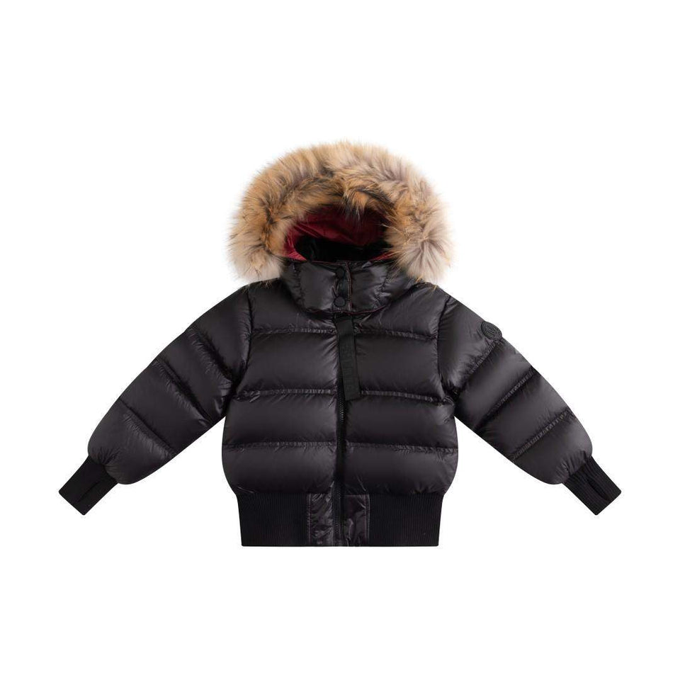 Ellabee Celine Black/Raspberry Bomber Coat