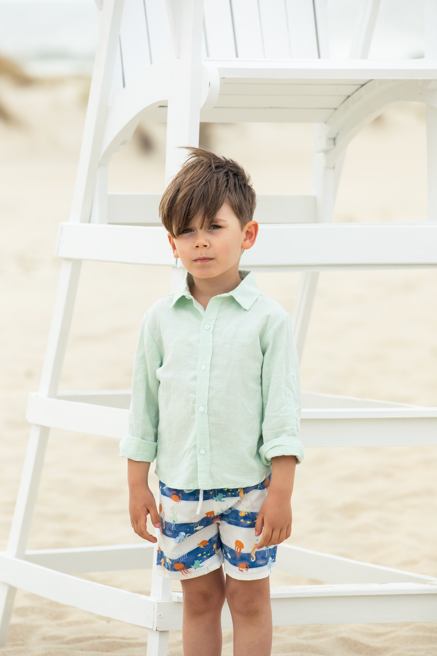 Patachou Sage Woven Shirt