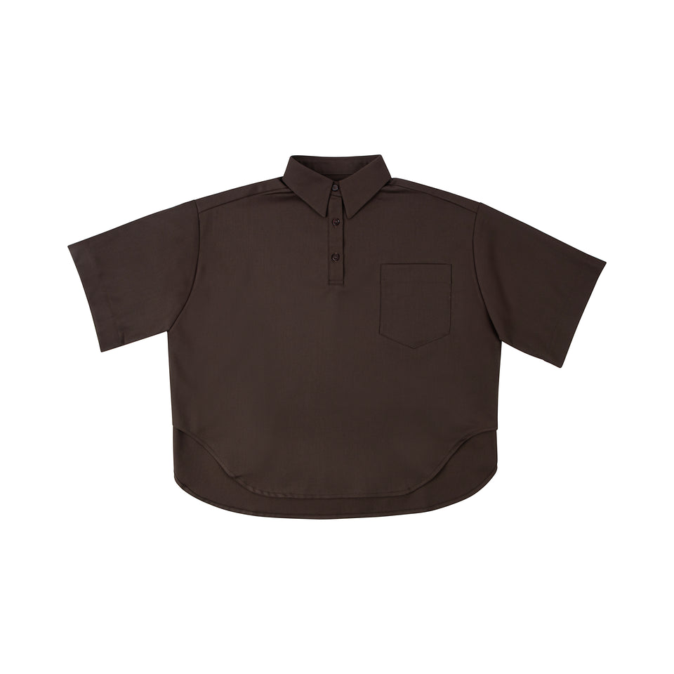 Kin+Kin Brown Oversized Shirt