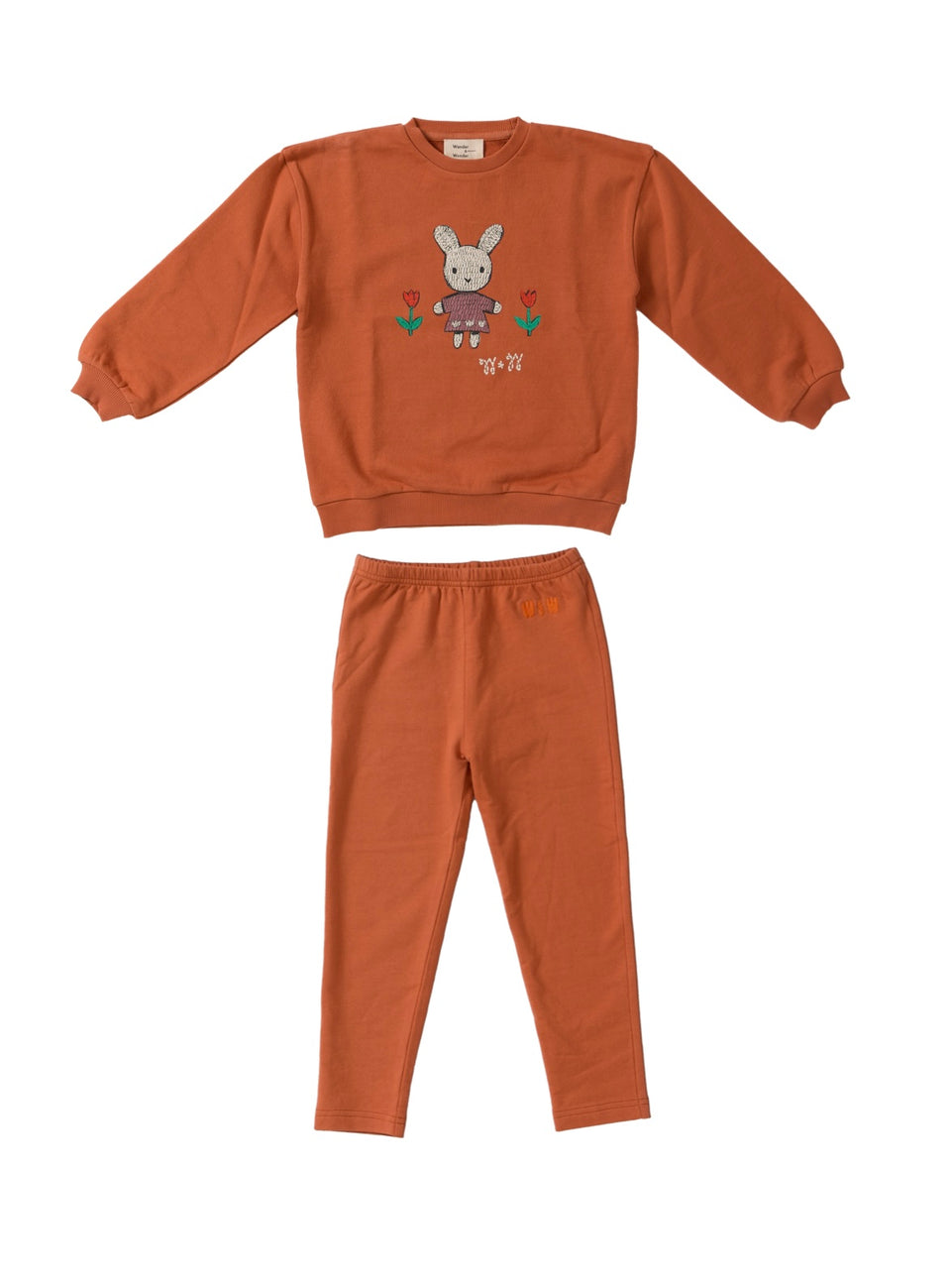 Wander & Wonder Rust Coral Bunny Set