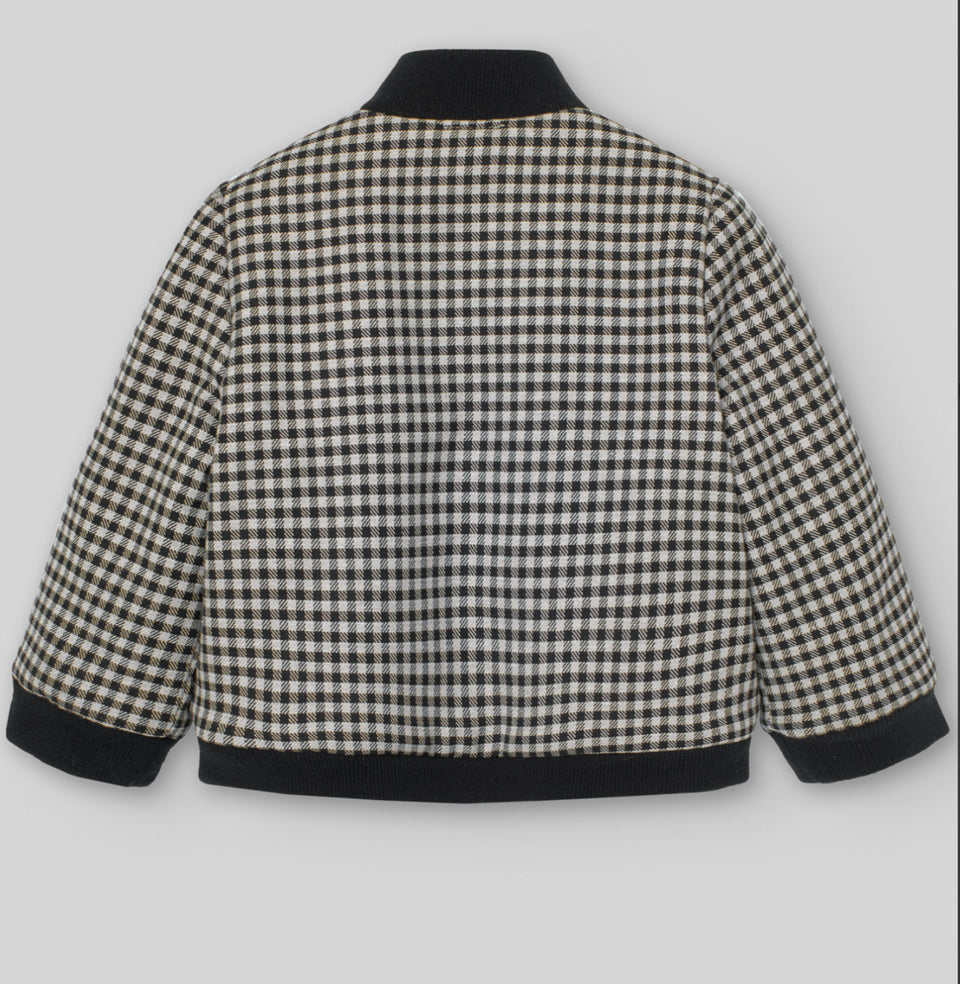 Paz Black Check Jacket