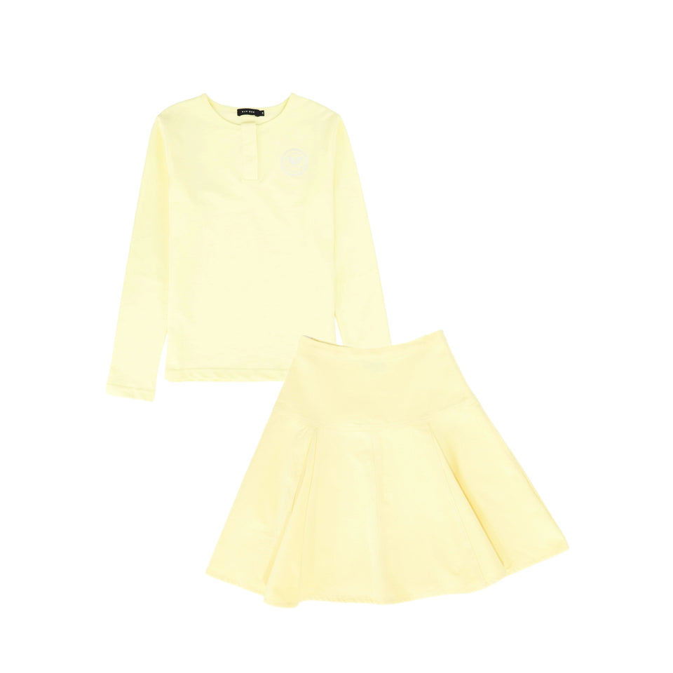 Bamboo Yellow Tennis Racquet Skirt Set