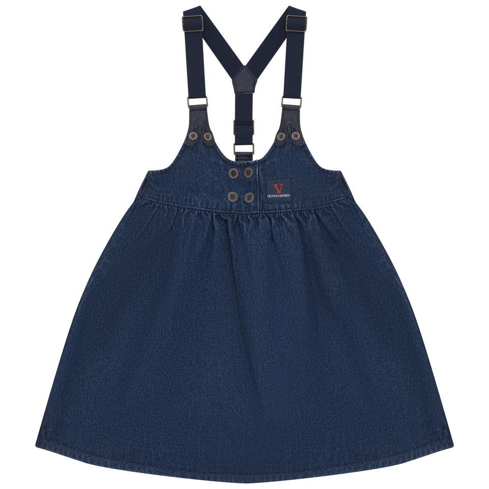 Calla Lili Denim Blue Girl Dress