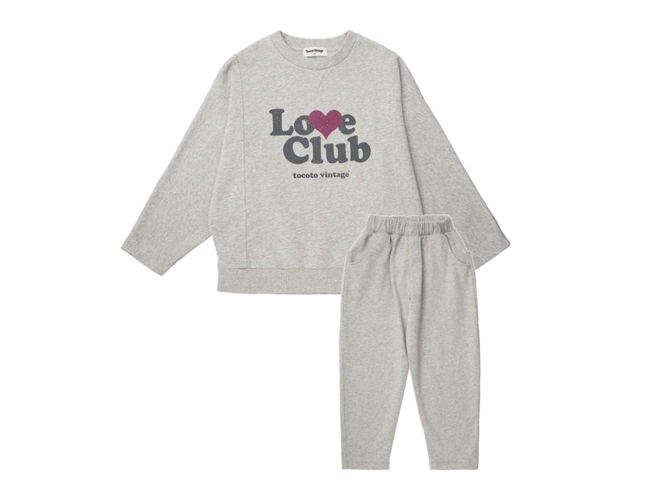 Tocoto Vintage Love Club Sweatshirt Set