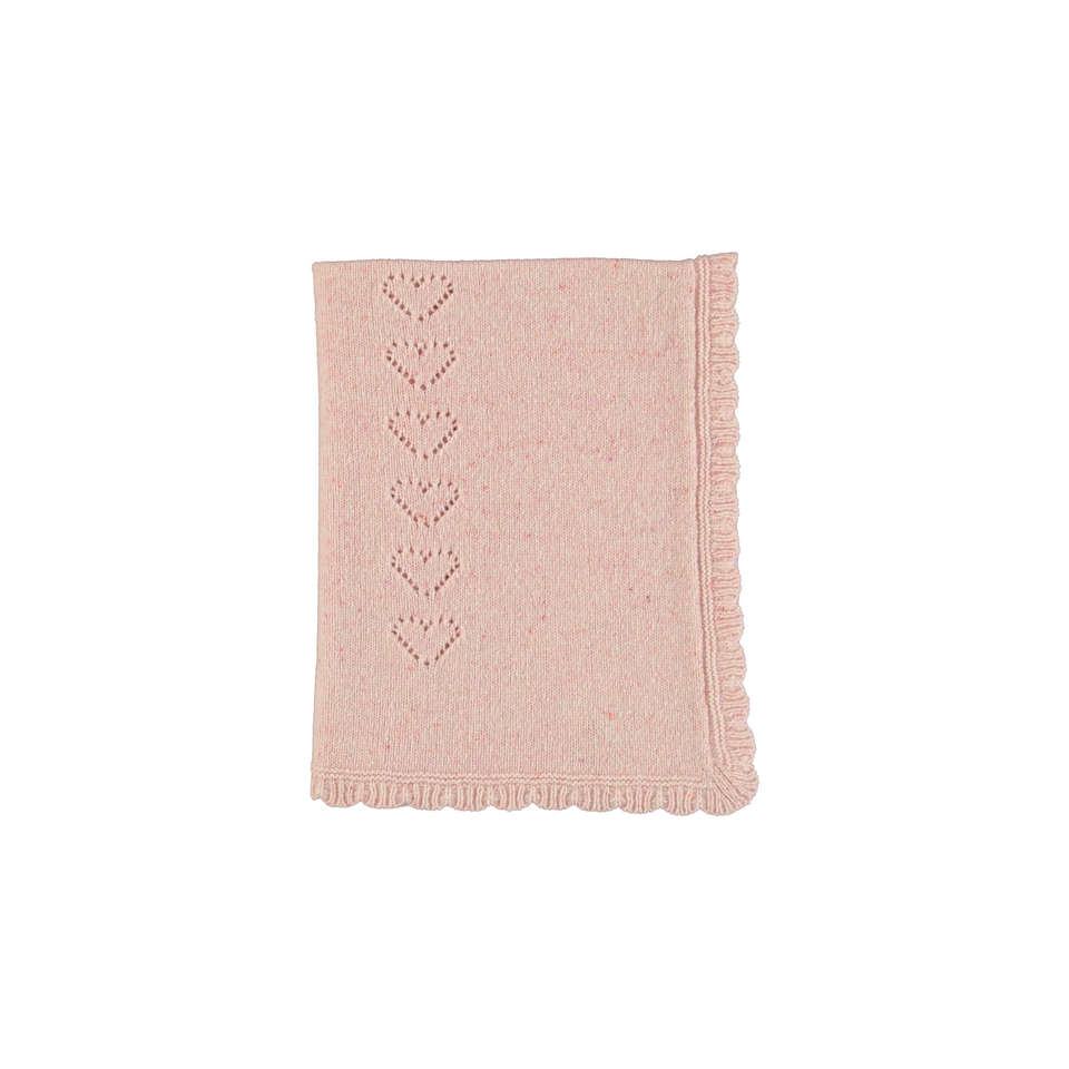 Bebe Organic Monna Heart Blanket