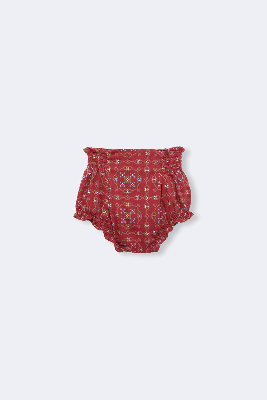 Birinit Cherry/Ribera Embroidered Collared Sweater Set