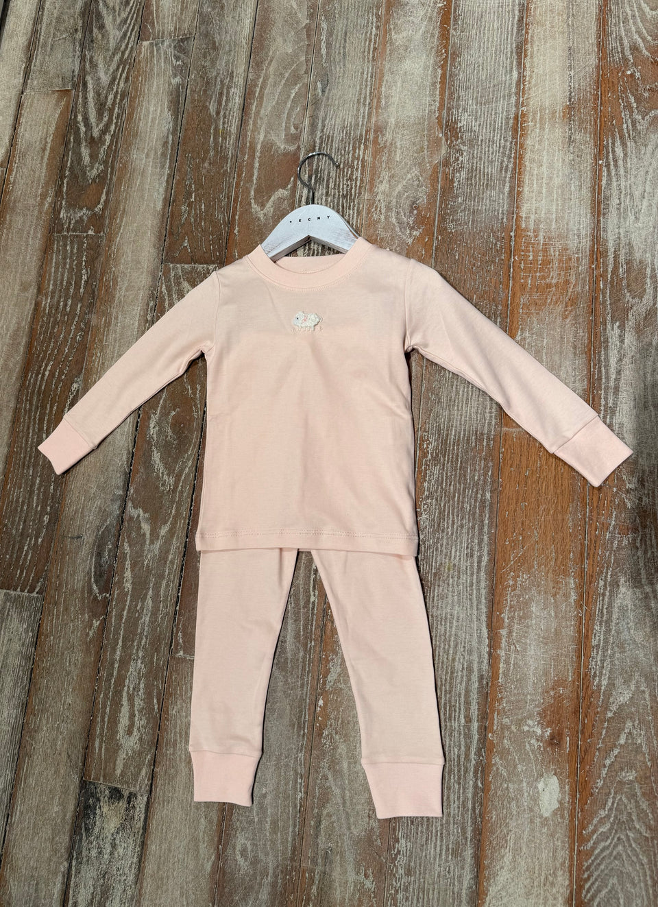 Wild Wawa Pink Lamb Embroidered 2pc Set
