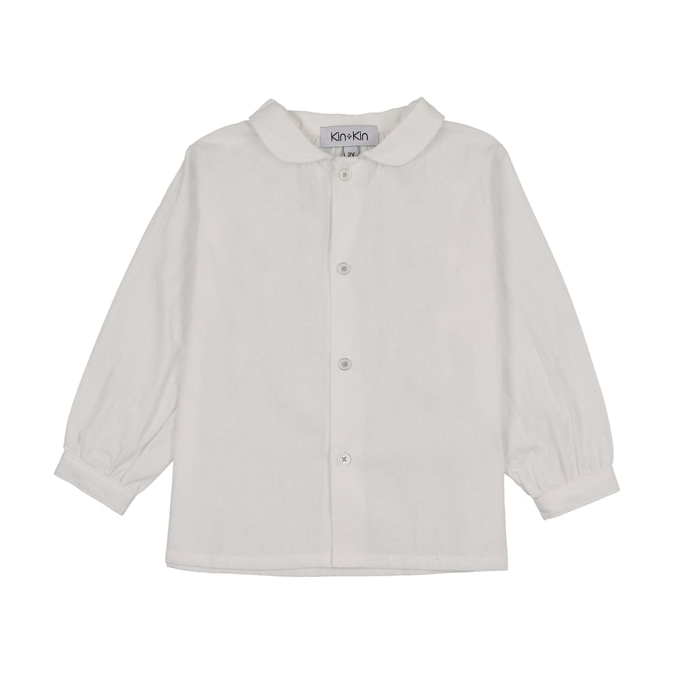Kin+Kin White Collared Shirt