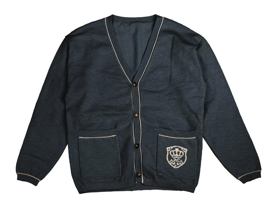 Belati Navy Cardigan w/ Emblem