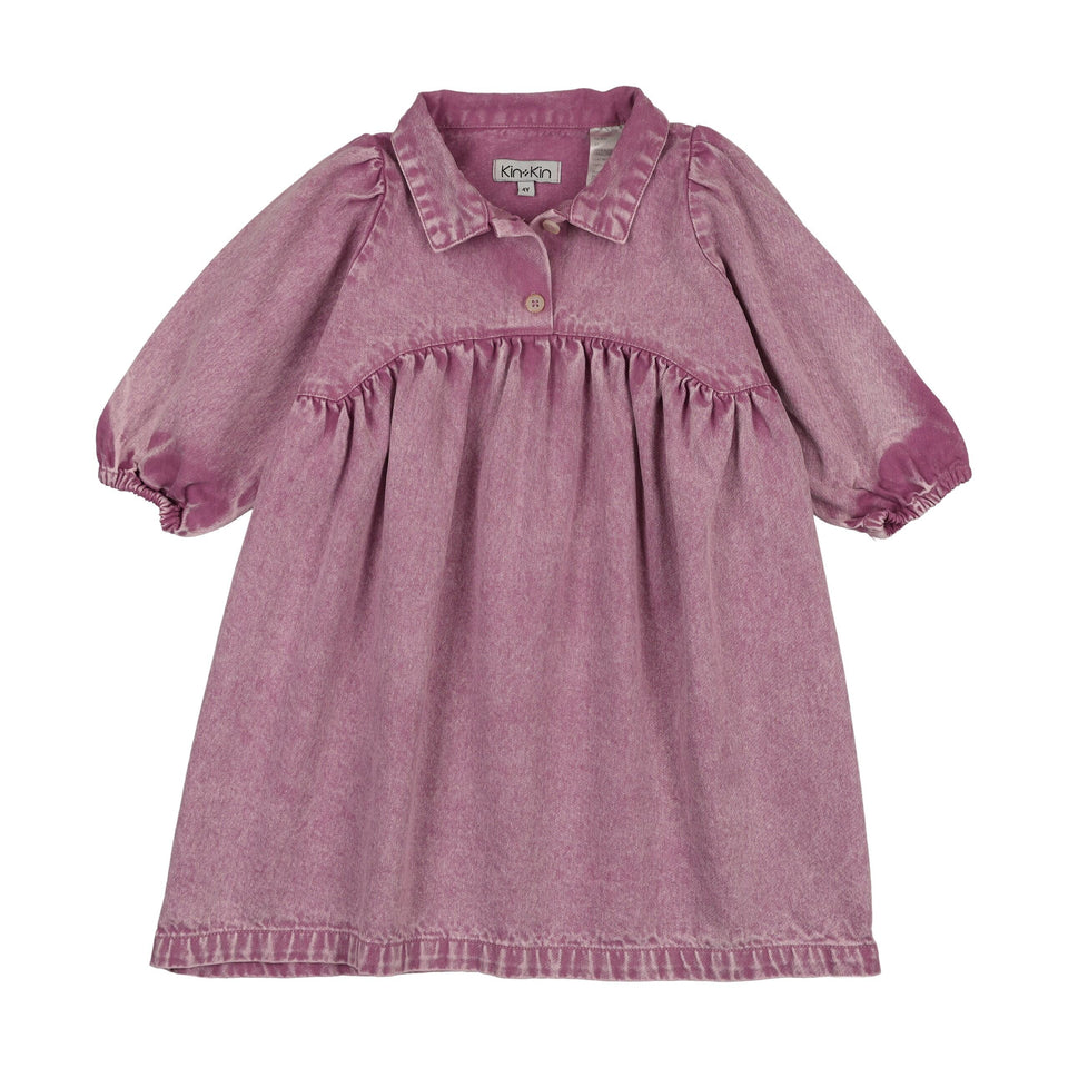 Kin Kin Mauve Denim L/S Shirt Dress
