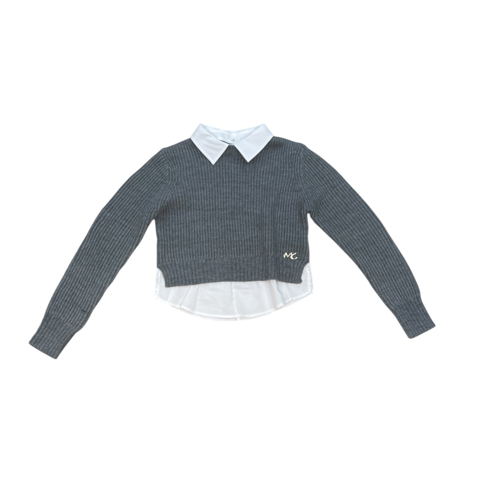 Manila Grace Grigio Top