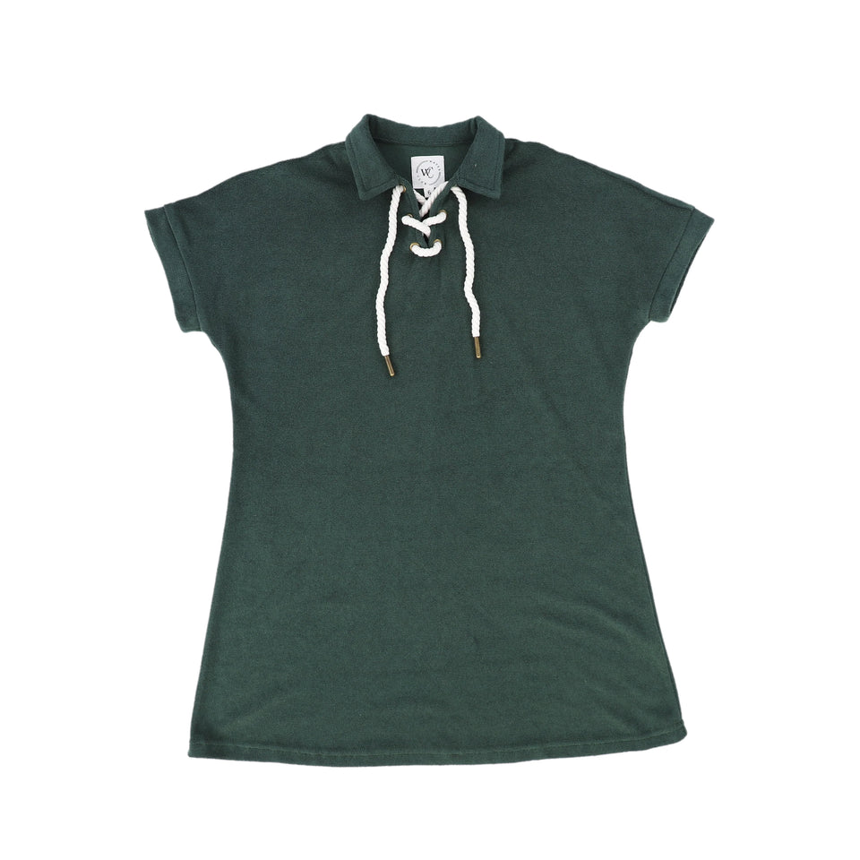 Water Club Green Rope Terry Dress