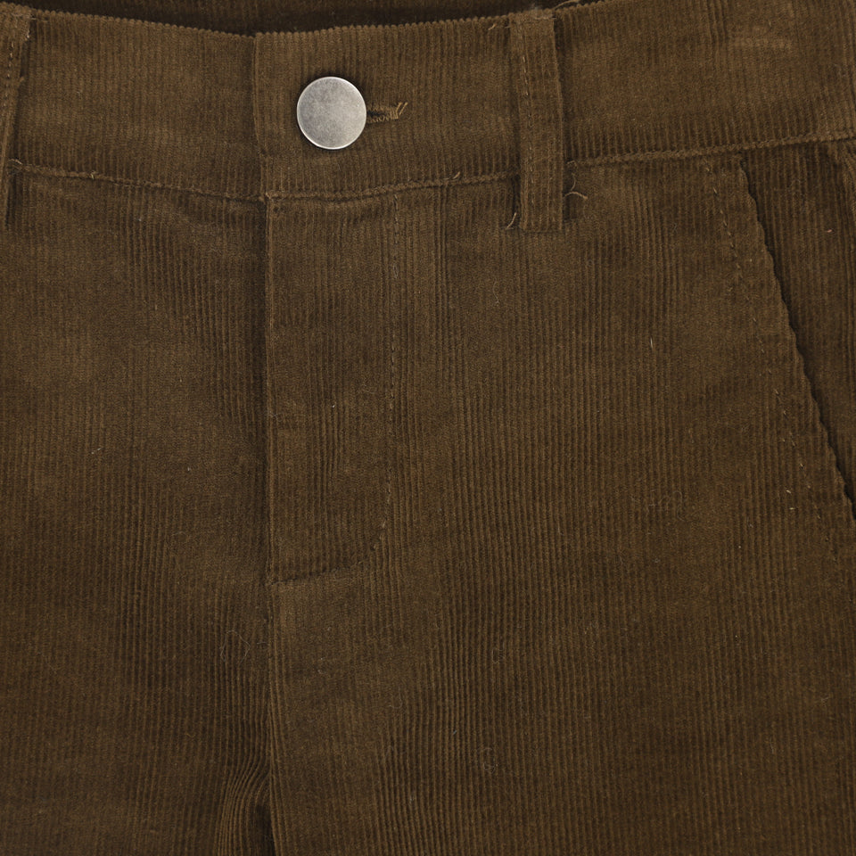 Le Bourdon Brown Corduroy Pants