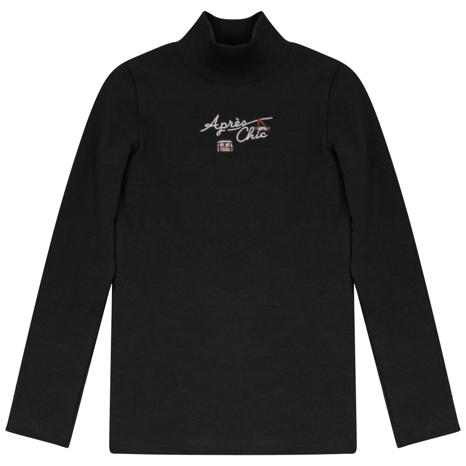 Calla Lili Black/Rust Apres Chic Mockneck