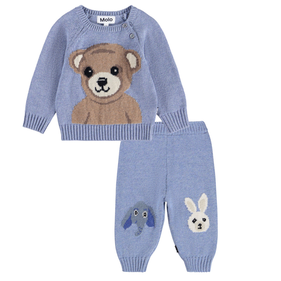 Molo Toy Bear Set runs full size down