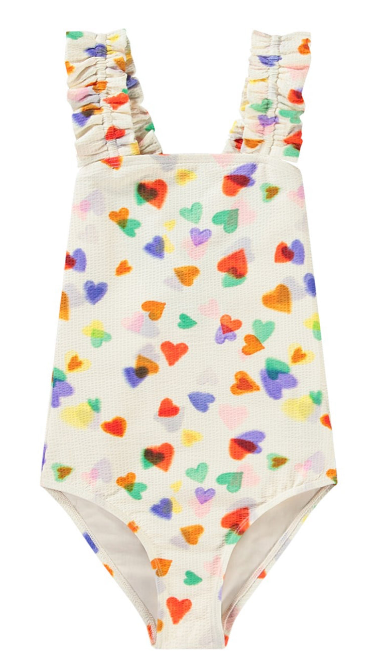 Molo Nitika Rainbow Heart Swimsuit