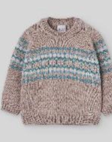 Paz Sand Knit Girl Pullover