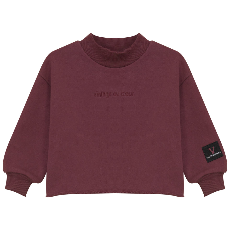 Calla Lili Cranberry Girl Sweatshirt