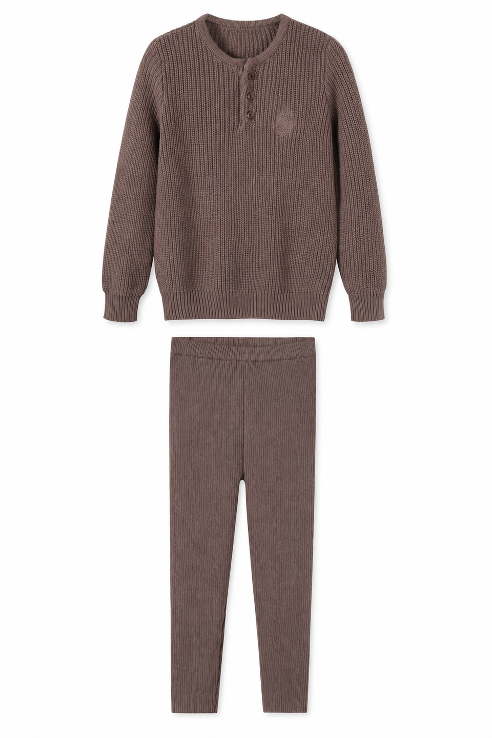 Nou Nelle Brown Boy Knit Set