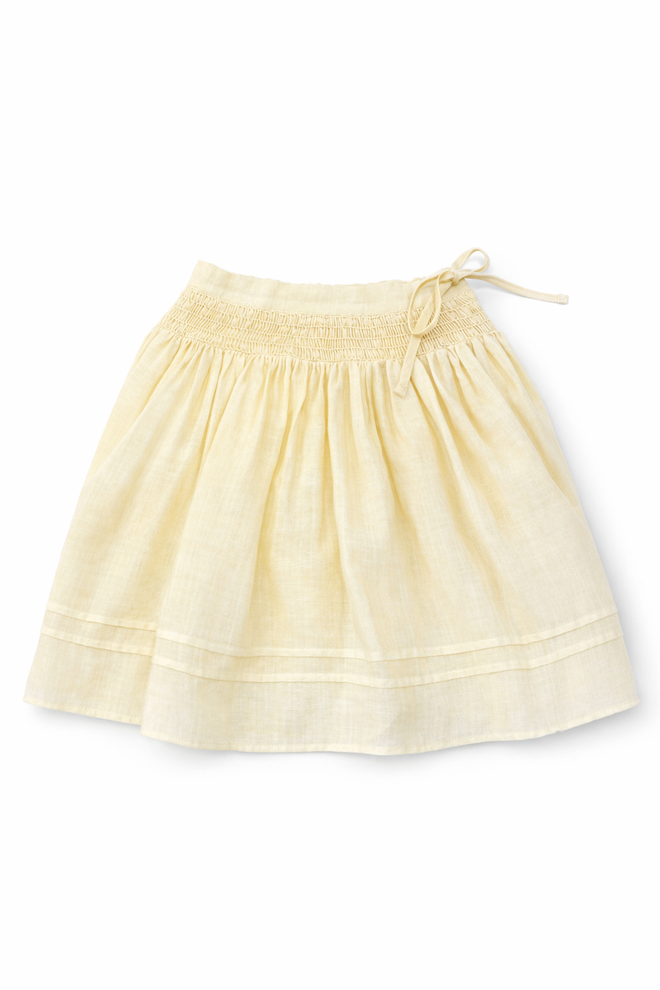 Calla Lili Yellow Girl Linen Skirt