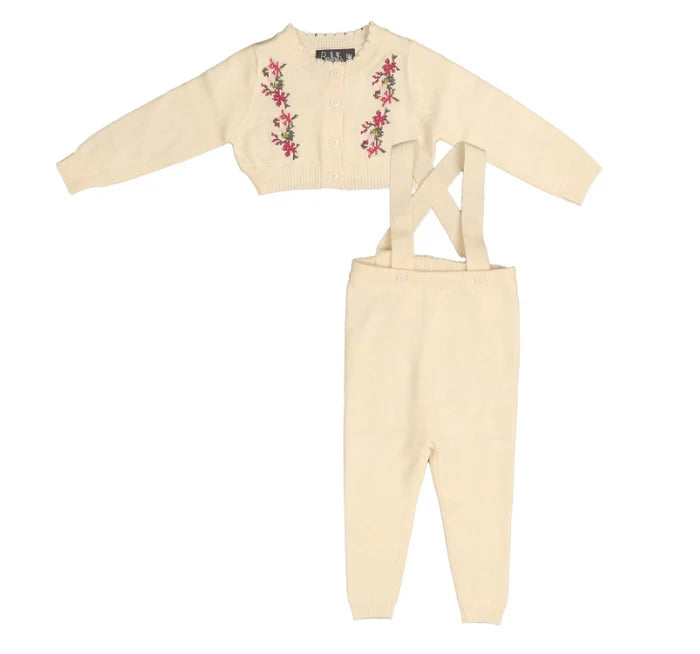 Belati Cream Cross Stitch Embroidered Baby Set