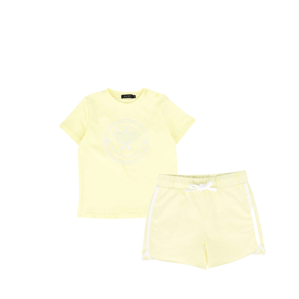 Bamboo Yellow Tennis Racquet Set