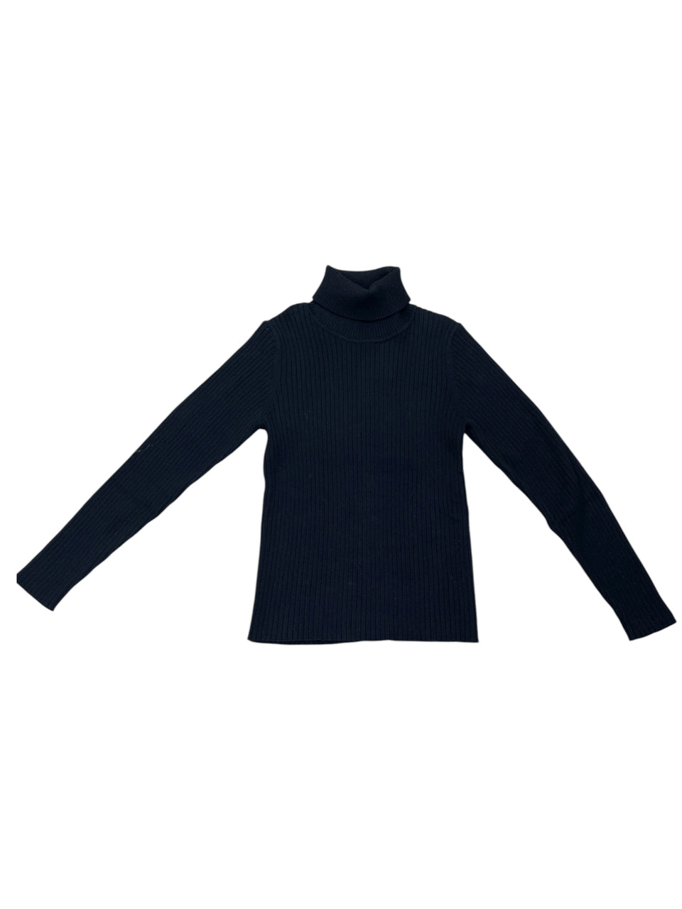 Marli Riches Black Rib Solid Turtleneck