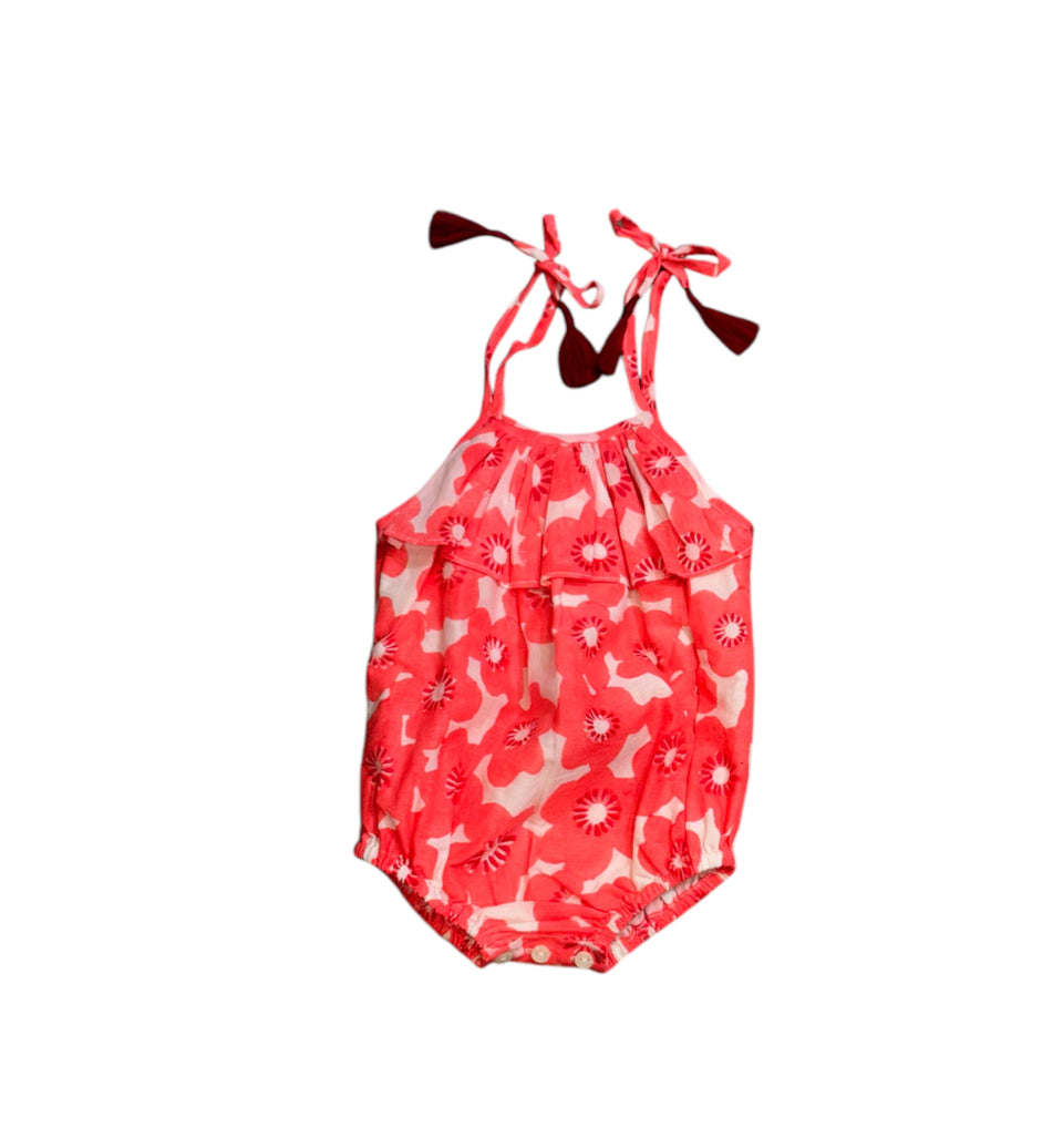 Little Paisley People Fuchsia Daisy Romper