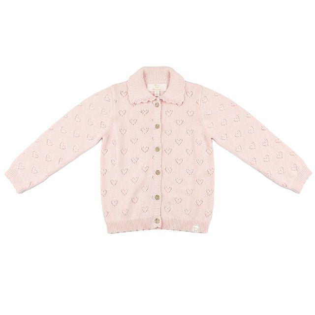 LRDM Petite Fennie Pearl Pink Cardigan *size down