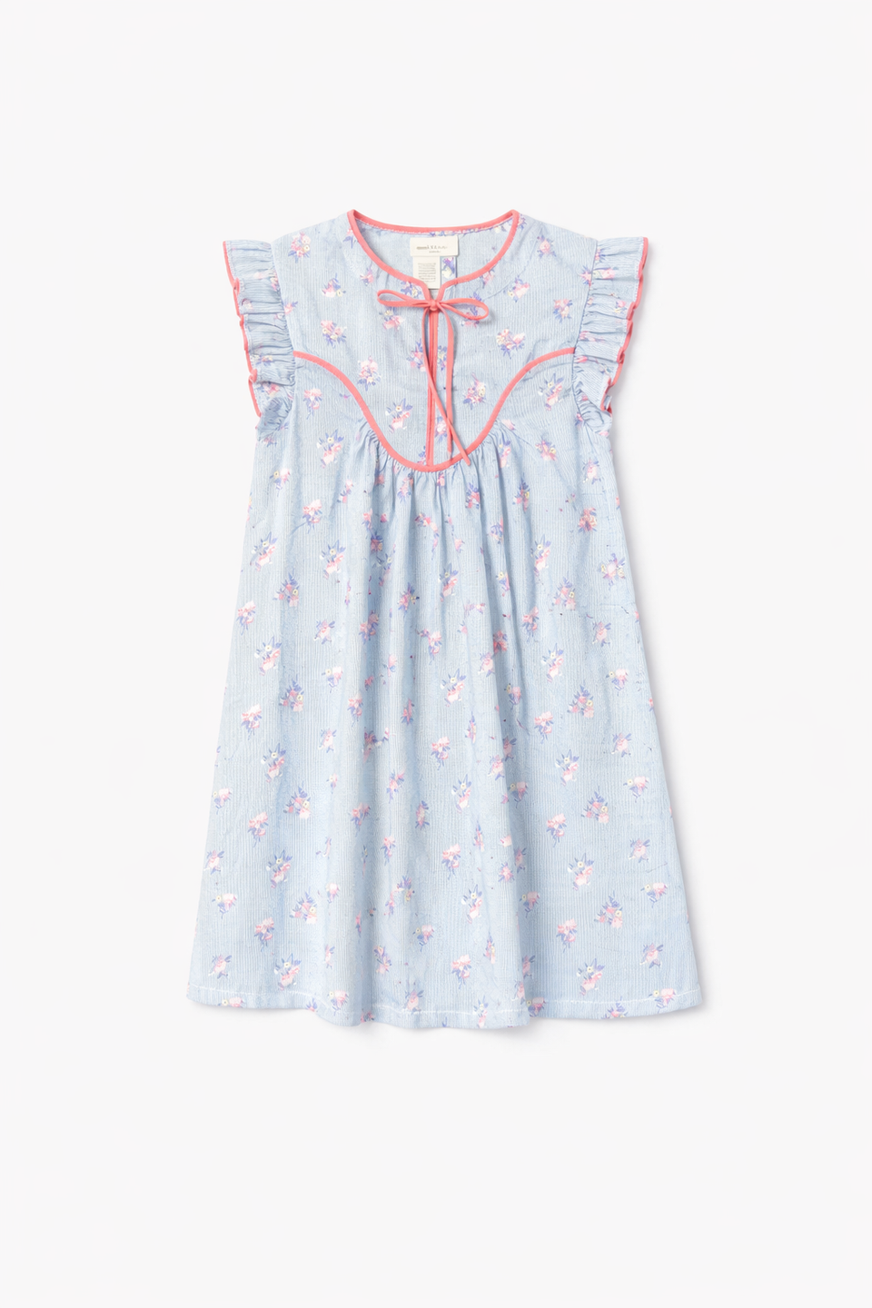 Louis Louise Andree Blue Bouquet Stripe Dress