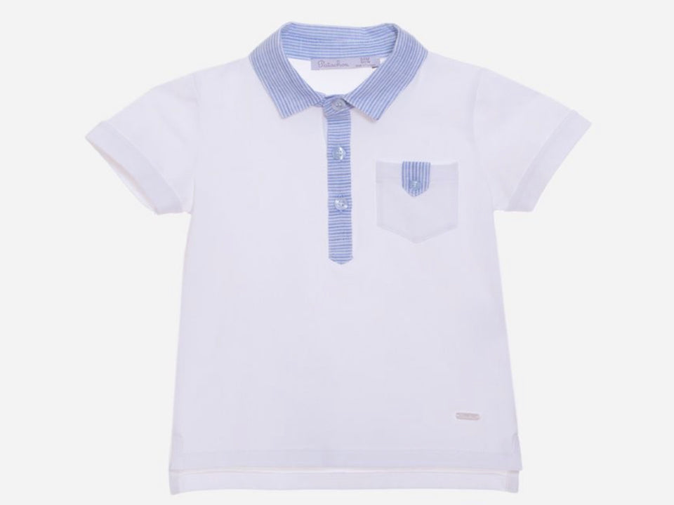 Patachou Blue Striped Pocket Shirt