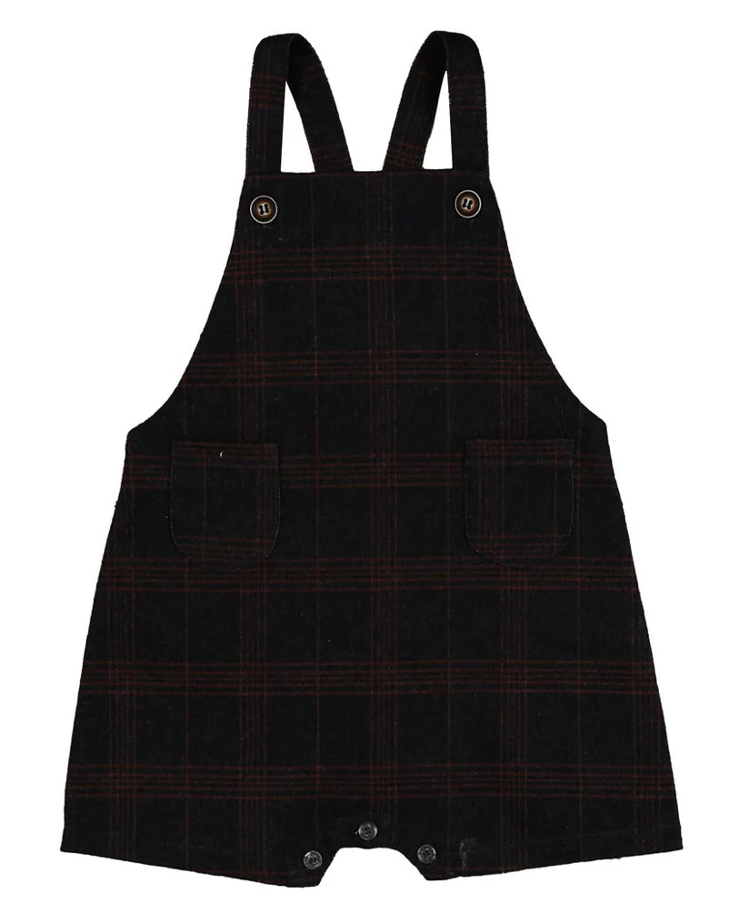 Belati Wool Plaid Overall