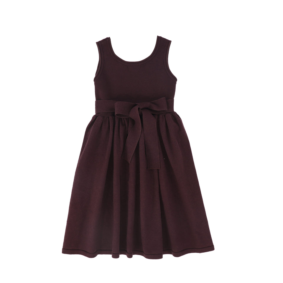 Bamboo Burgundy Flair Knit Ruffle Blouse Jumper Set
