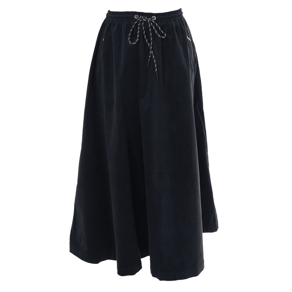 Hev Navy Cord Tie Skirt