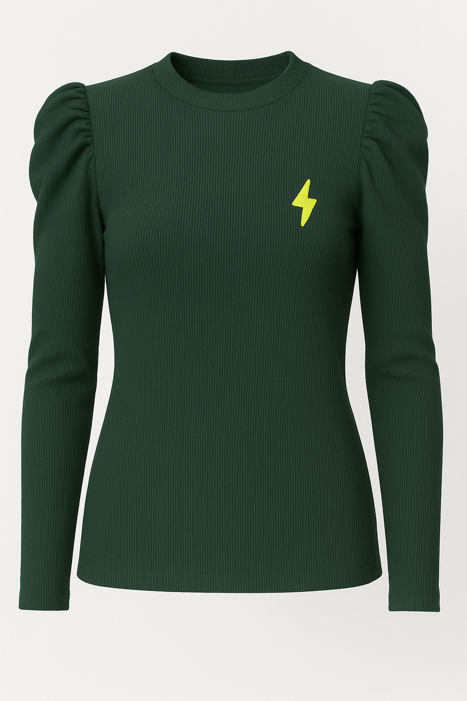 Noname Green Puff Sleeve Top