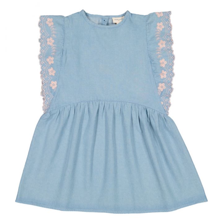 Louis Louise Betsy Chambray Flutter Dress