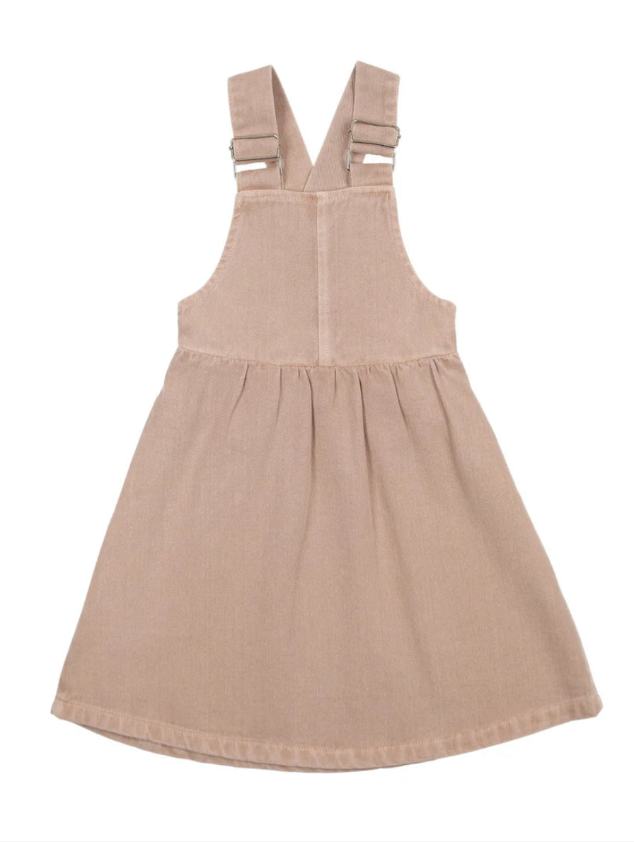 Farren and Me Pale Pink Denim Pinafore Dress