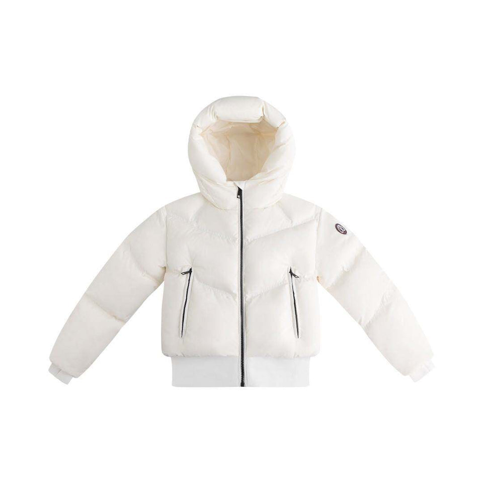 Ellabee Emma Off White Waistband Bomber Coat